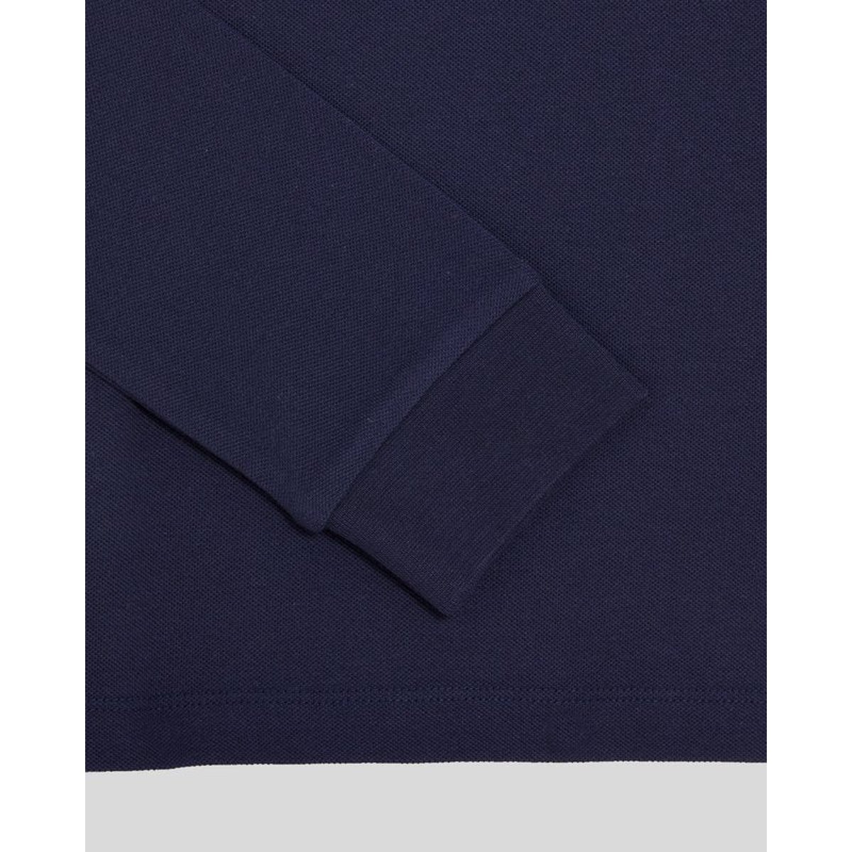 Polo manches longues en coton bleu marine, LYLE & SCOTT