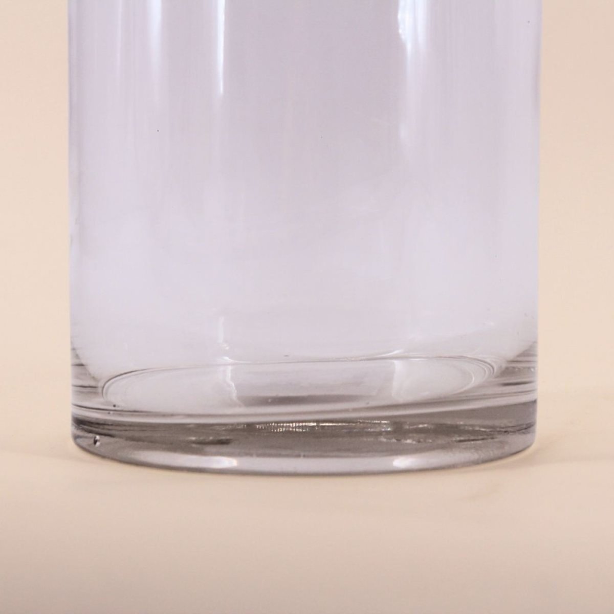 Vase cylindrique en verre, H20cm transparent, ORNAMI