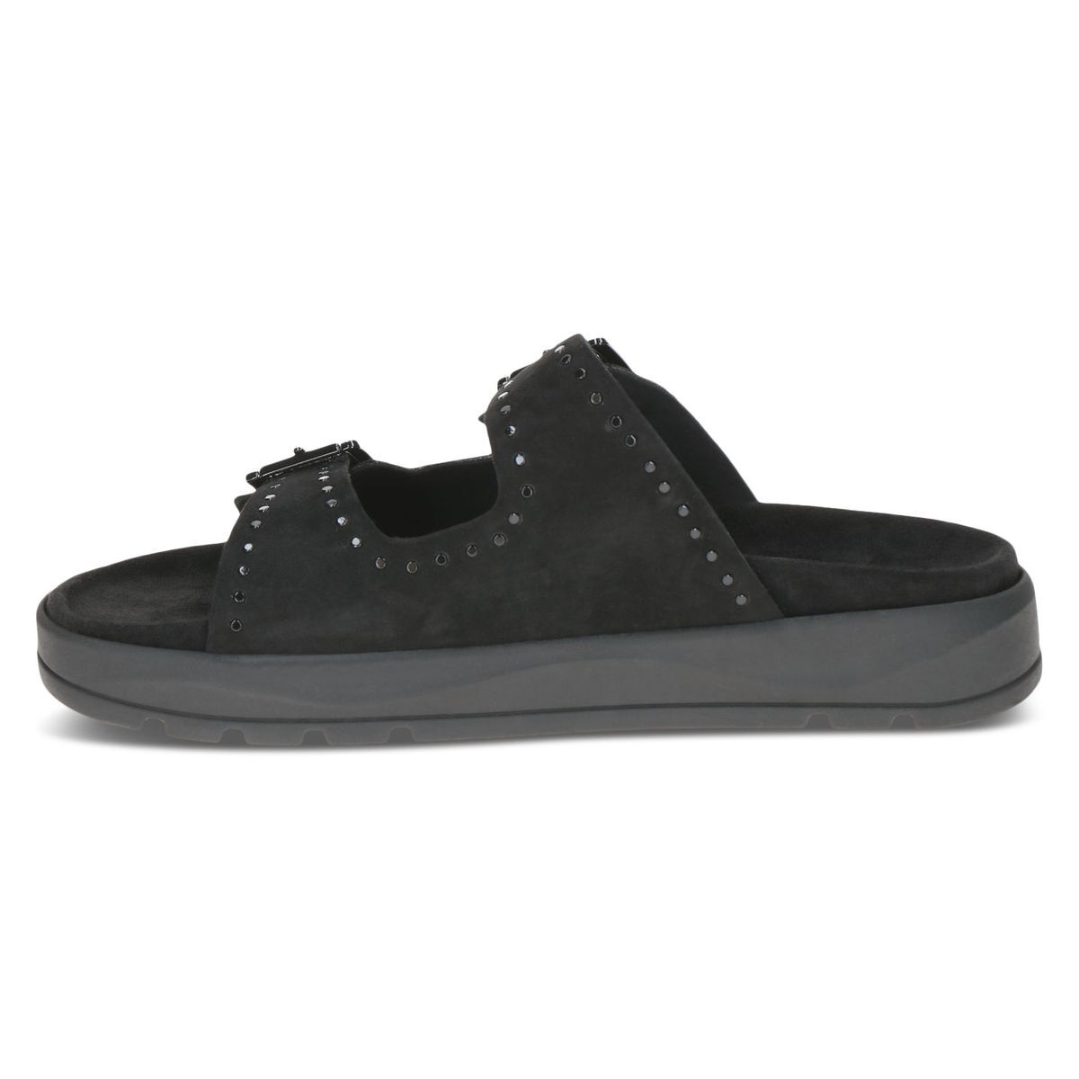 Mule en cuir noir suède, CAPRICE