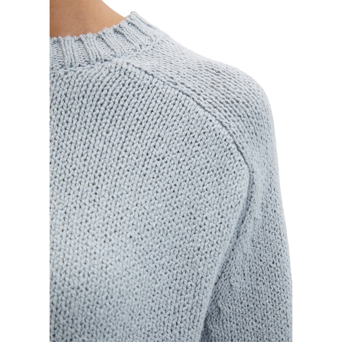 Pull oversize en coton mélangé de haute qualité gris, MARC O'POLO