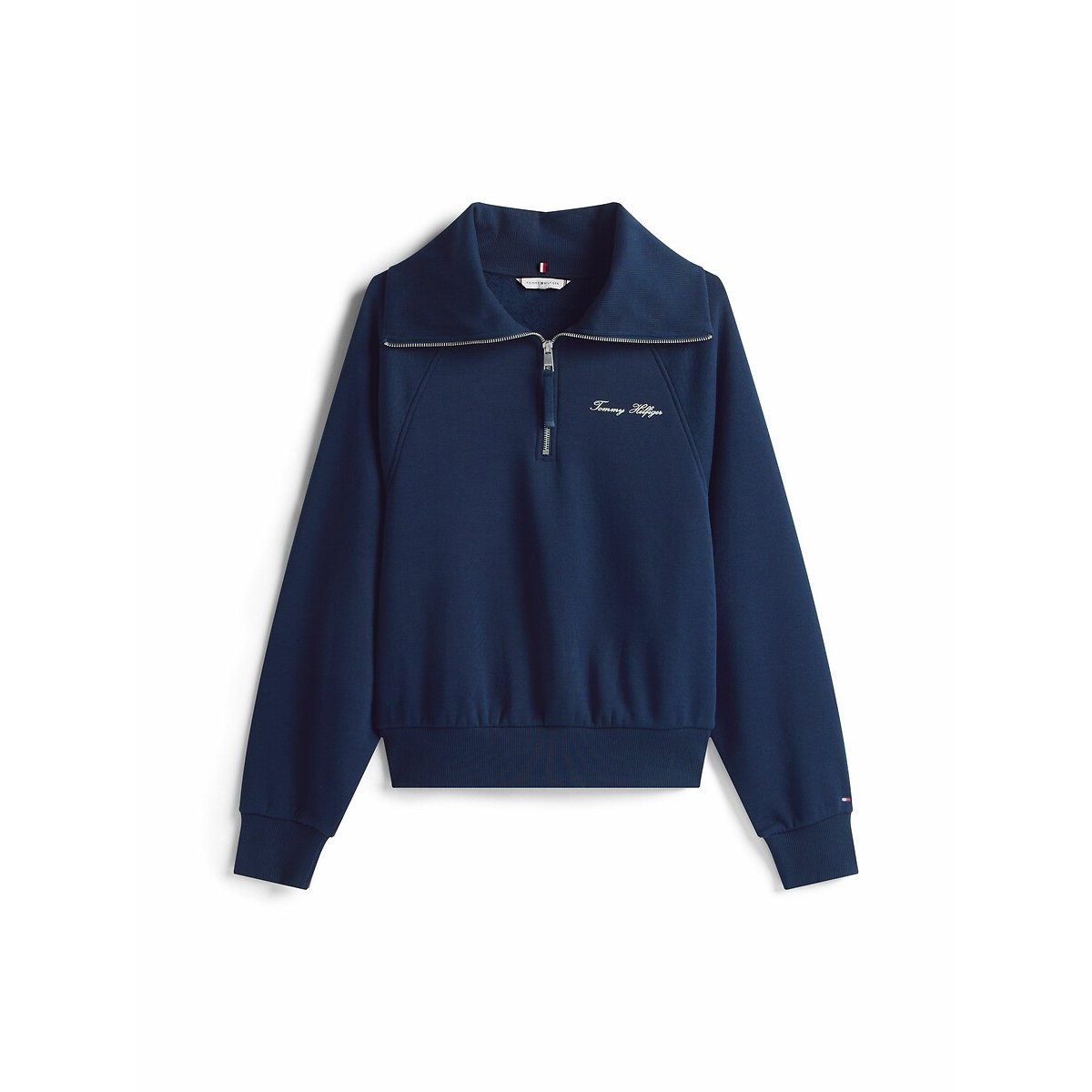 Sweat à col zippé marine, TOMMY HILFIGER