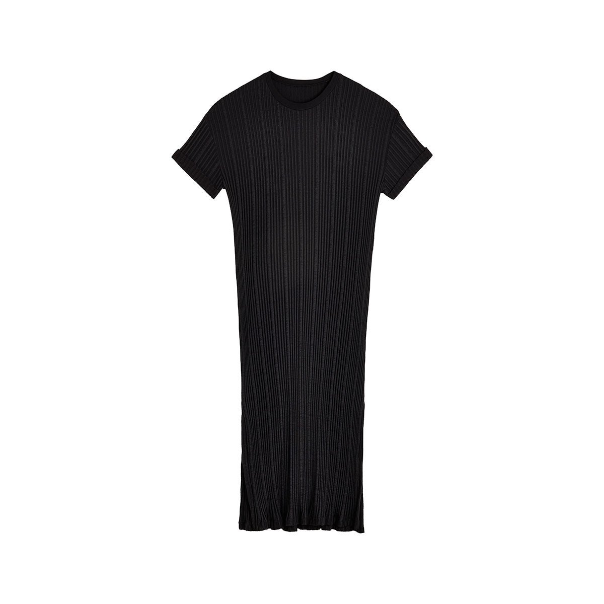 Robe coton plissée noir, WE ARE JOLIES