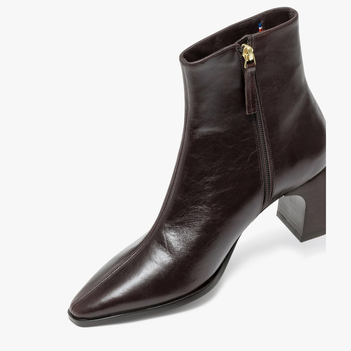 Boots À Talon en cuir ROSALIA marron marron fonce, BOCAGE