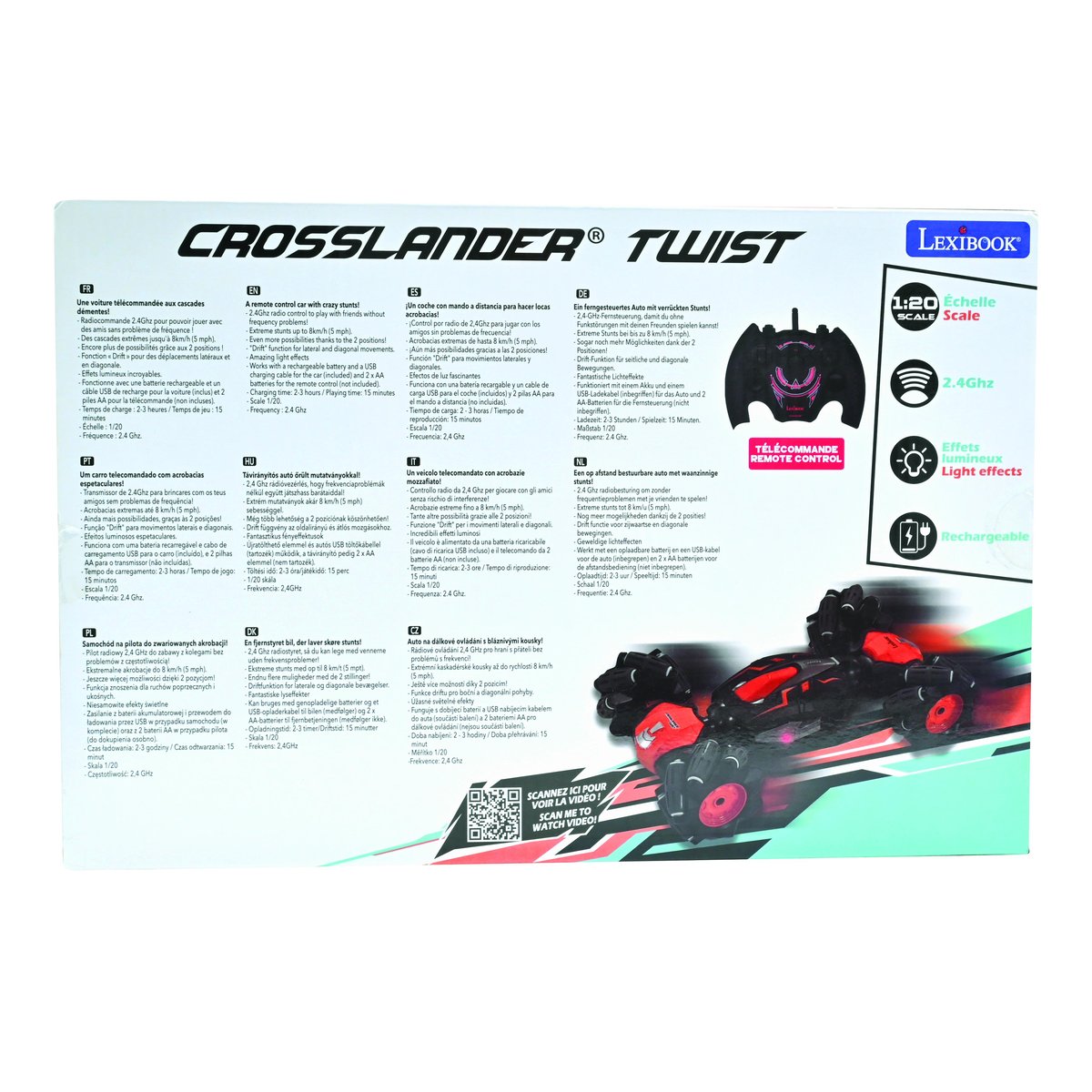 CROSSLANDER® Twist,360° rotation orange, LEXIBOOK