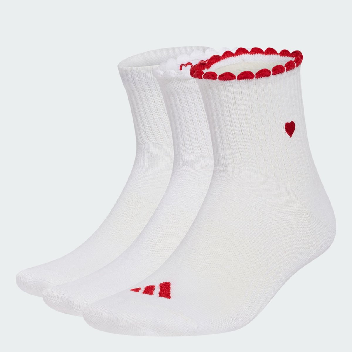 Chaussettes Graphique 3 Paires Femmes Chaussettes Graphique 3 Paires Femmes white / better scarlet / black, adidas Performance