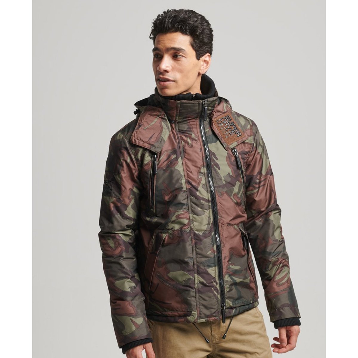 Veste Mountain SD Windcheater kaki camouflage, SUPERDRY