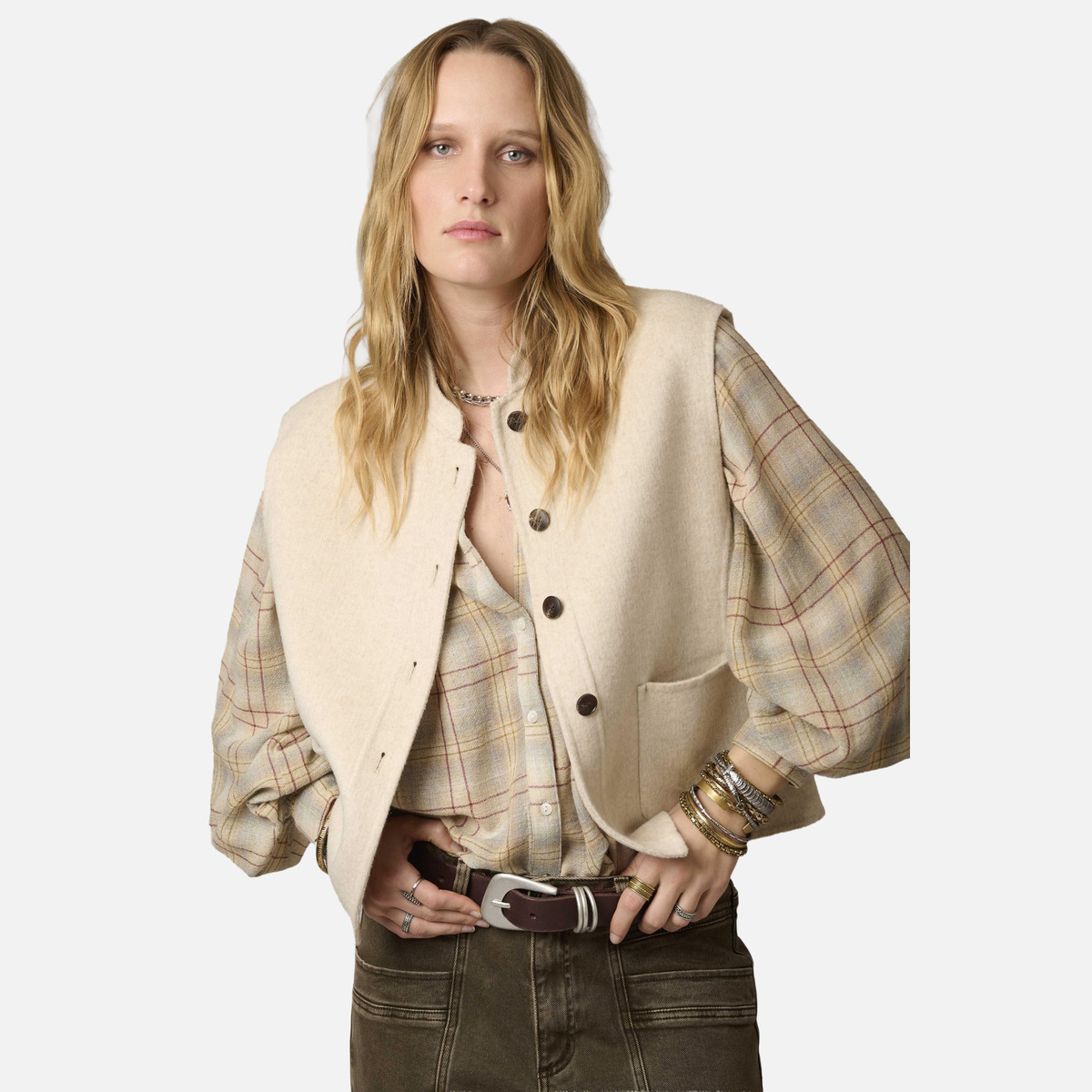 Veste VIBOU greige, MKT STUDIO