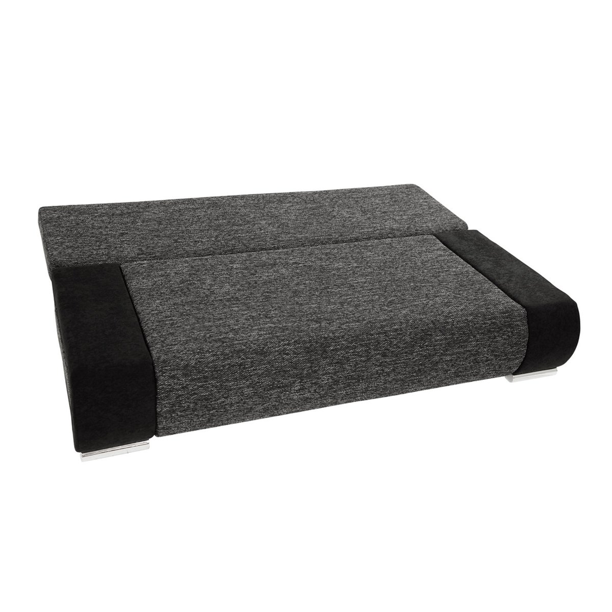 Canapé Convertible 3 places - ELIO noir / gris, BEST MOBILIER