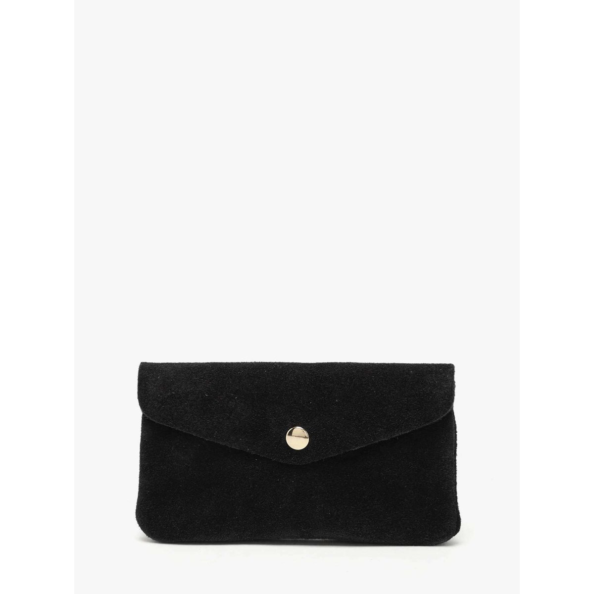 Porte-monnaie Velvet cuir nero, MILANO