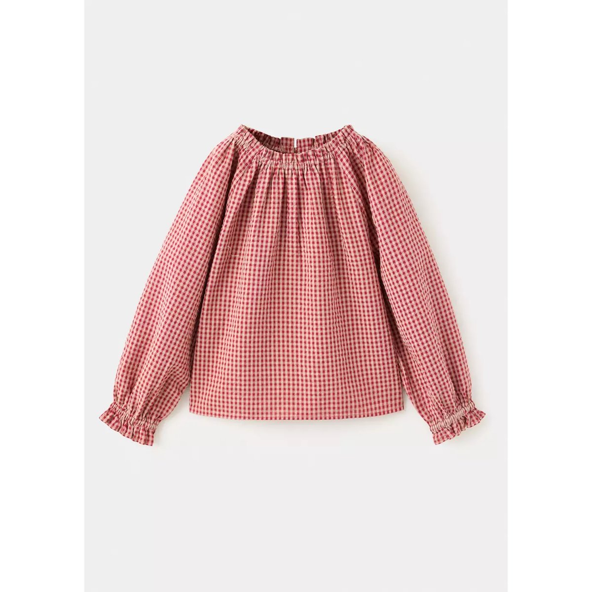 Blouse à carreaux vichy rouge, MANGO BABY