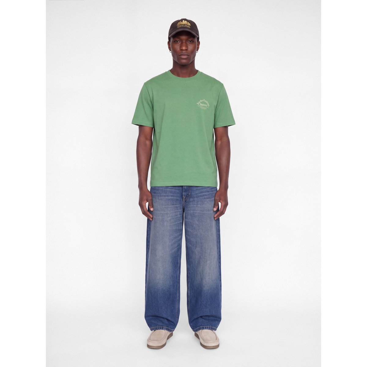 T-Shirt verte - shale green 1, JACK & JONES