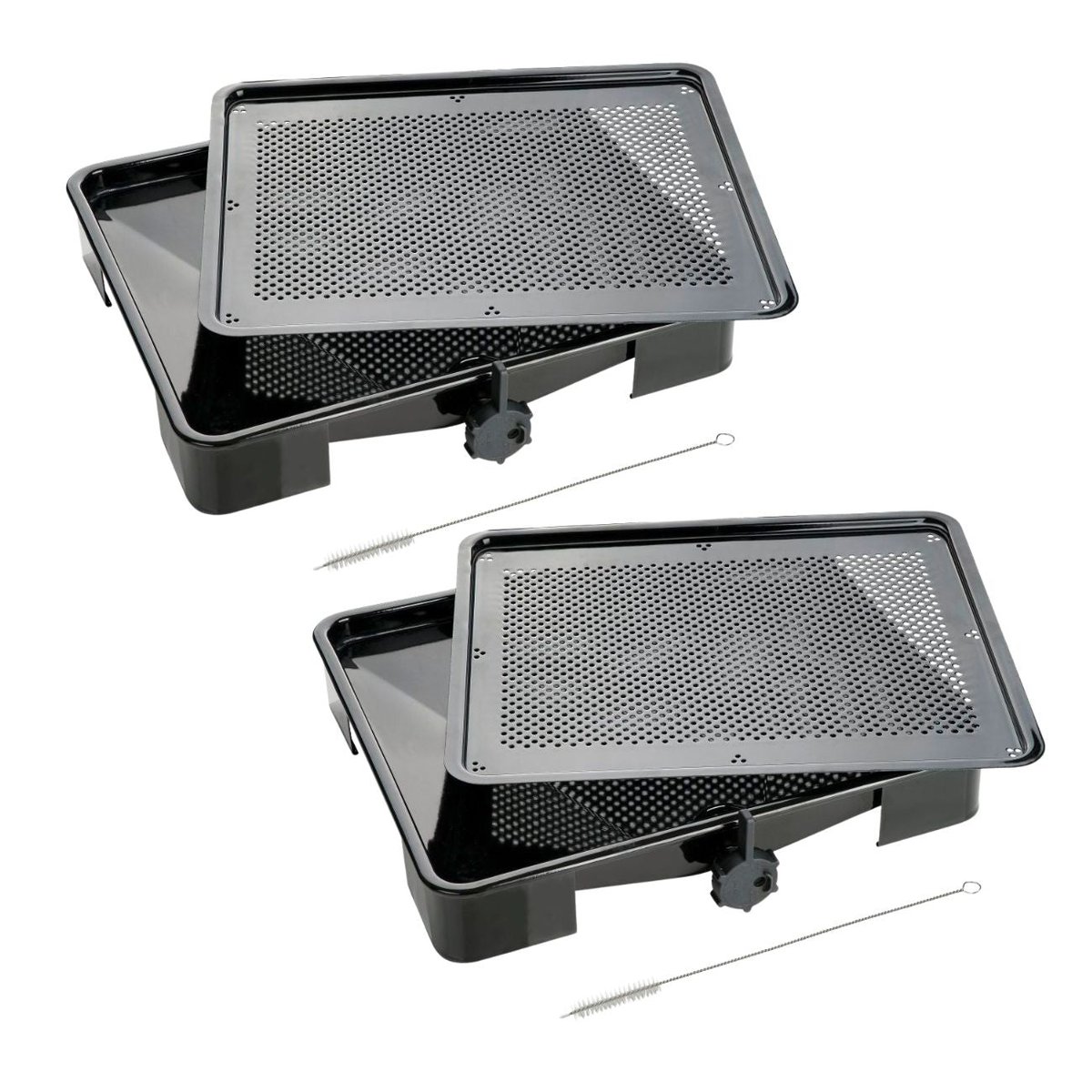 Lot de 2 plats four 39/39 cm émaillé SPECIAL COOKING noir, ZENKER