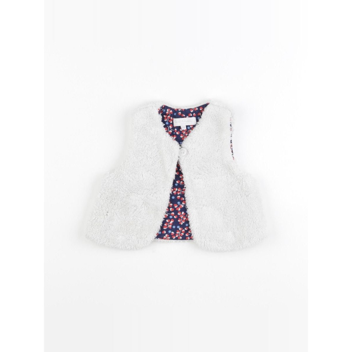 Gilet - Très bon état blanc, CADET ROUSSELLE