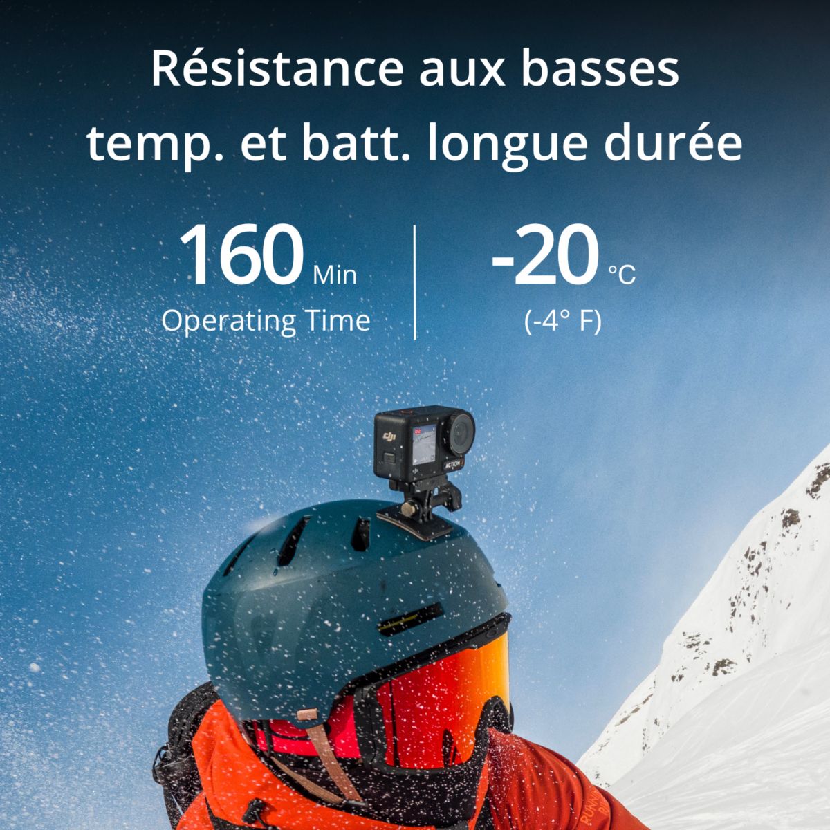 Caméra sport Osmo Action 4 Adventure Combo couleur unique, DJI