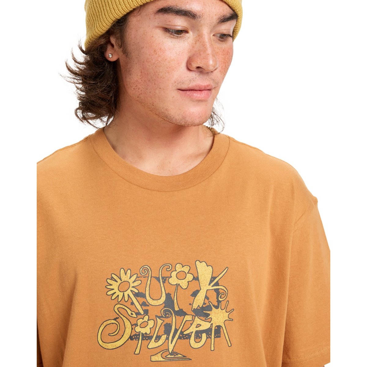 T-shirt à manches courtes EV NATURAL SMASH marron almond, QUIKSILVER