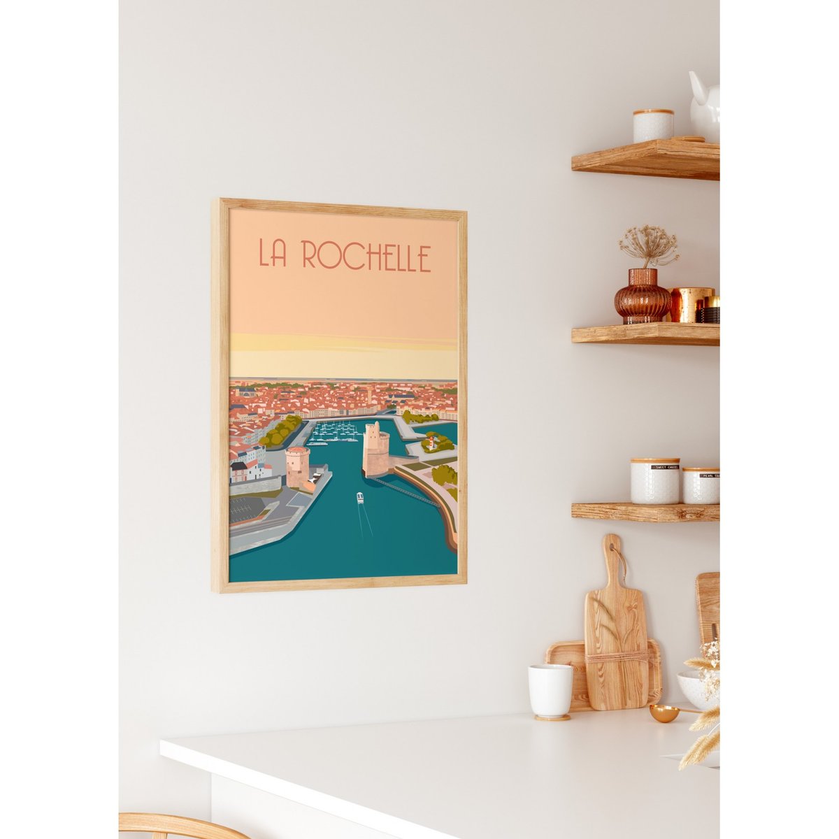 Affiche ville La Rochelle 4 blanc, L'AFFICHERIE