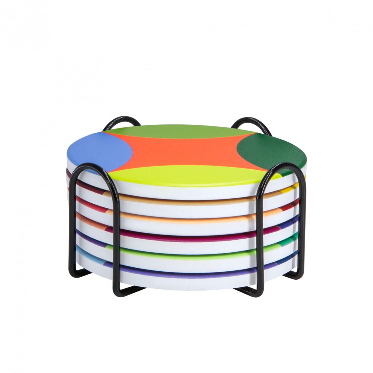 Lot de 6 dessous de verre Rosetta multicolore, REMEMBER