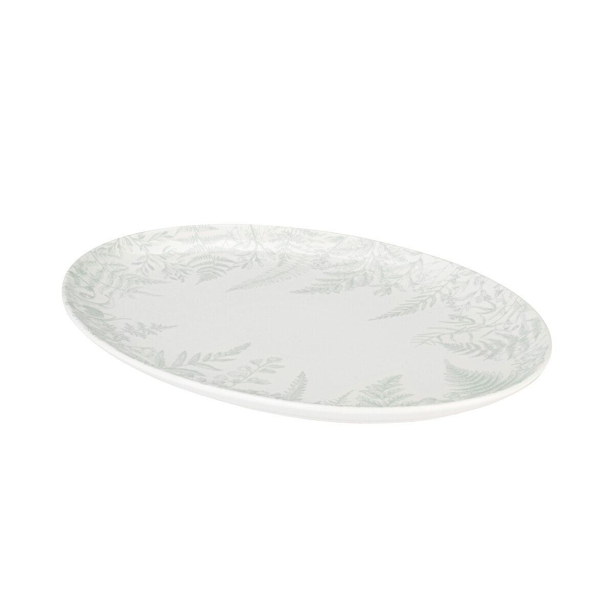 35cm Signature Botanical Oval Serving Platter green, MARY BERRY