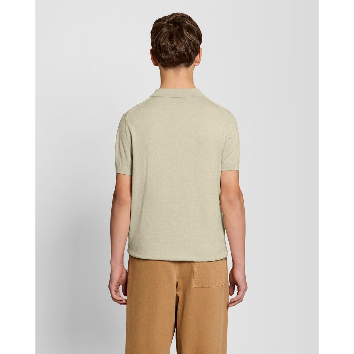 Polo en maille beige blé, LYLE & SCOTT