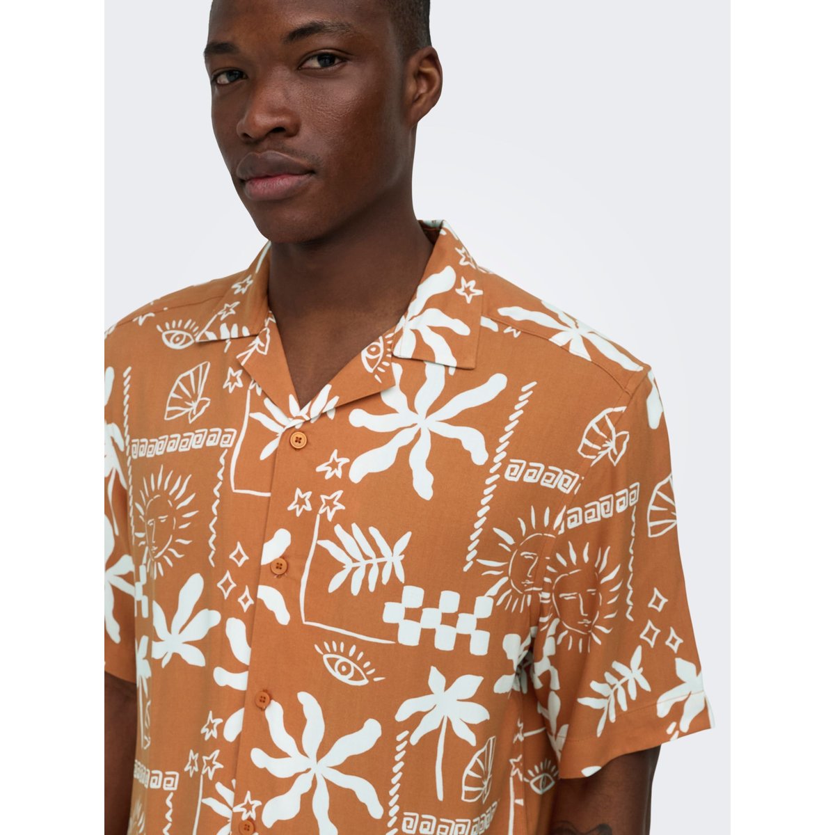 Chemise raw sienna, ONLY & SONS