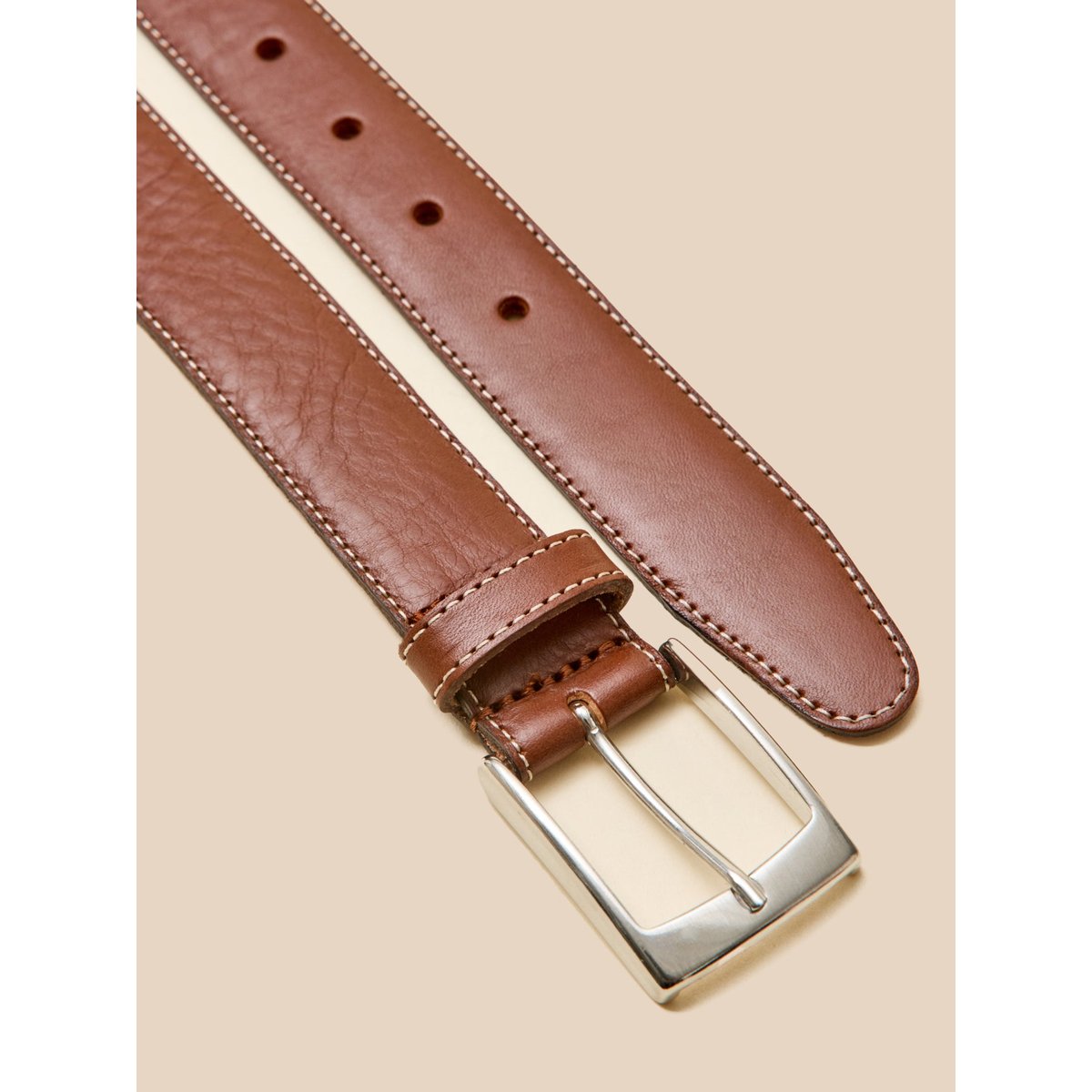 Ceinture cuir marron, CYRILLUS
