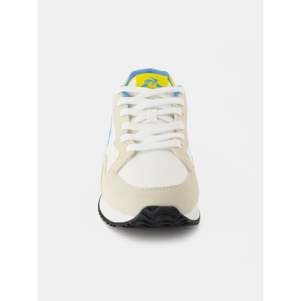 Sneakers rétro-running avec détails suede Jet Star optical white/empire yellow, LE COQ SPORTIF