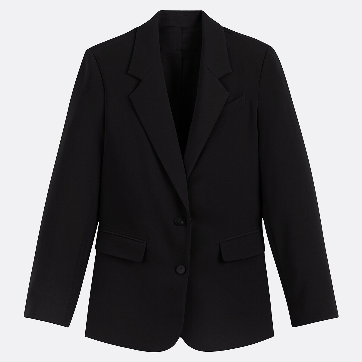 Blazer coupe droite, simple boutonnage noir, LA REDOUTE COLLECTIONS