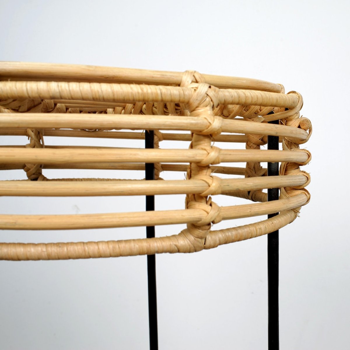 Table basse en rotin Emma naturel, WANDA COLLECTION