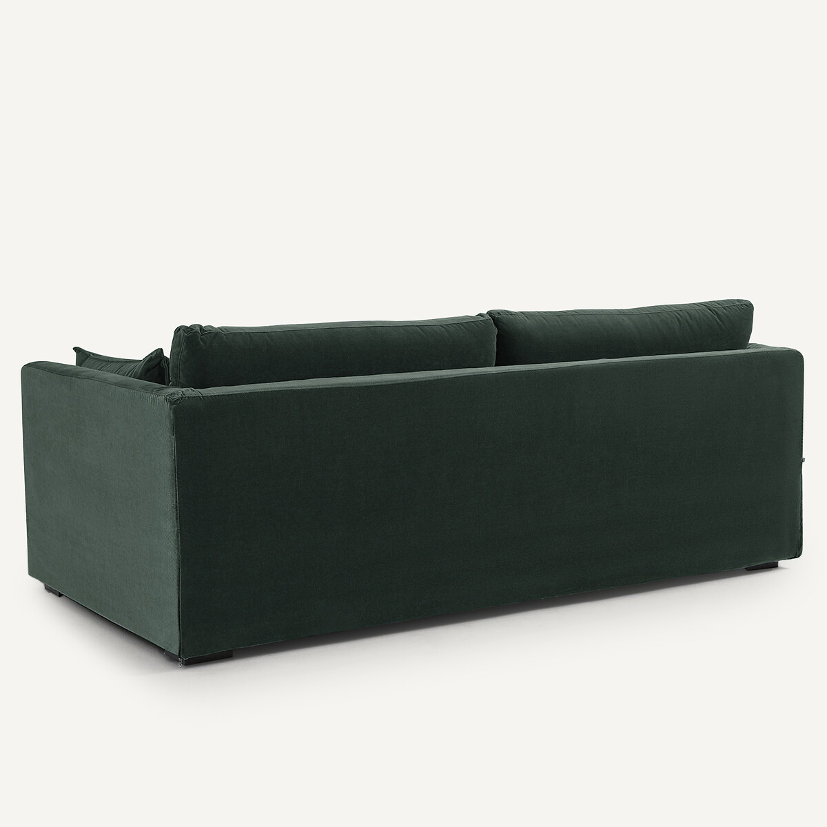 Canapé 3, 4 ou 5 places, en velours, NEO KINKAJOU vert tsar, AM.PM