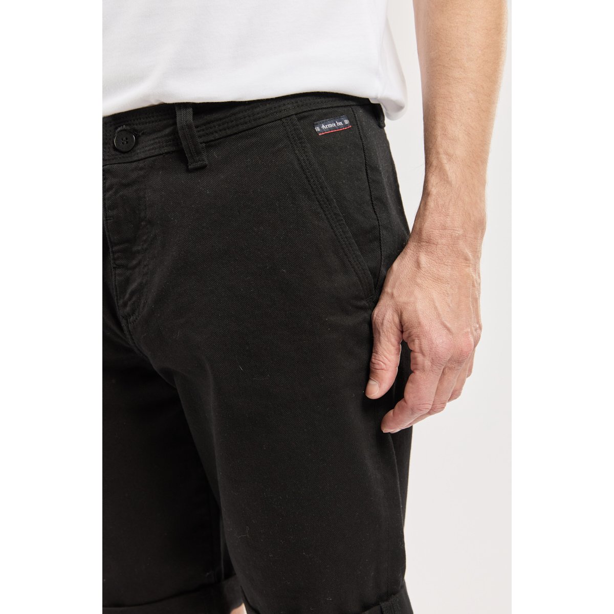 Bermuda en coton CABOTEUR noir, ARMOR-LUX