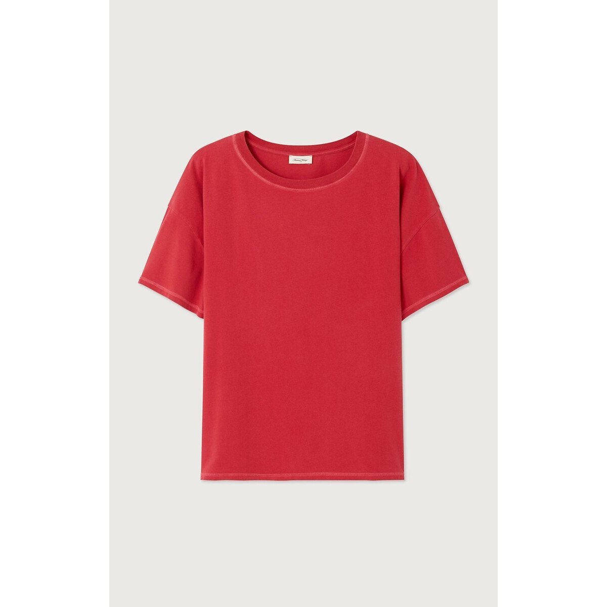 T-Shirt mit U-Boot-Kragen und kurzen Ärmeln PYMAZ mohnblume, AMERICAN VINTAGE