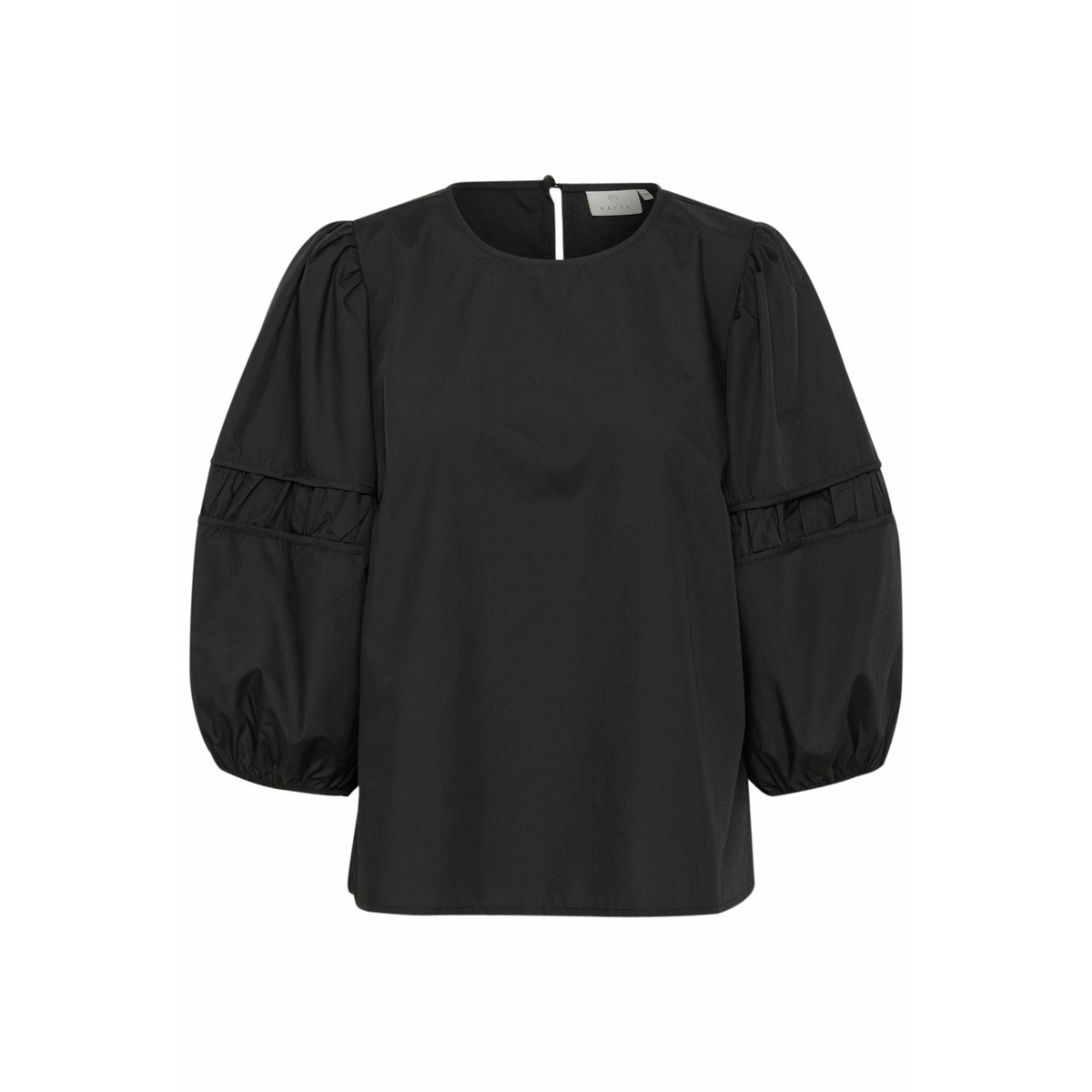 Blouse with long sleeve noir black, KAFFE