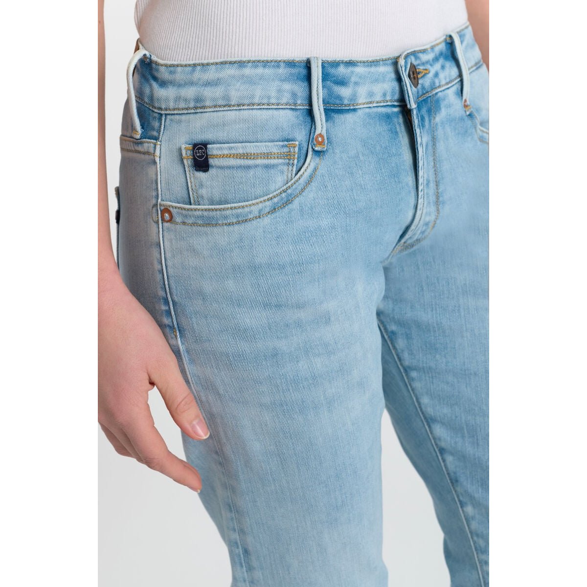 Jeans loose, large 200/43, 7/8ème blue, LE TEMPS DES CERISES