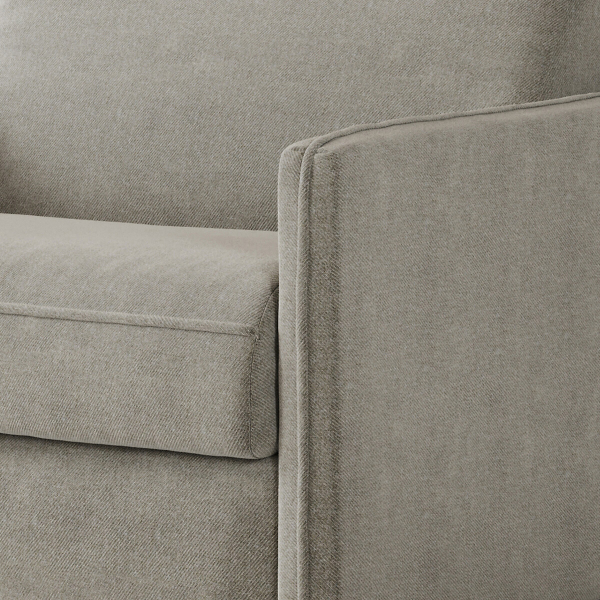 Jay-Be® Slim Brushed Twill 2 Seater Sofa Bed with Deep Sprung Mattress smoke grey, JAY-BE