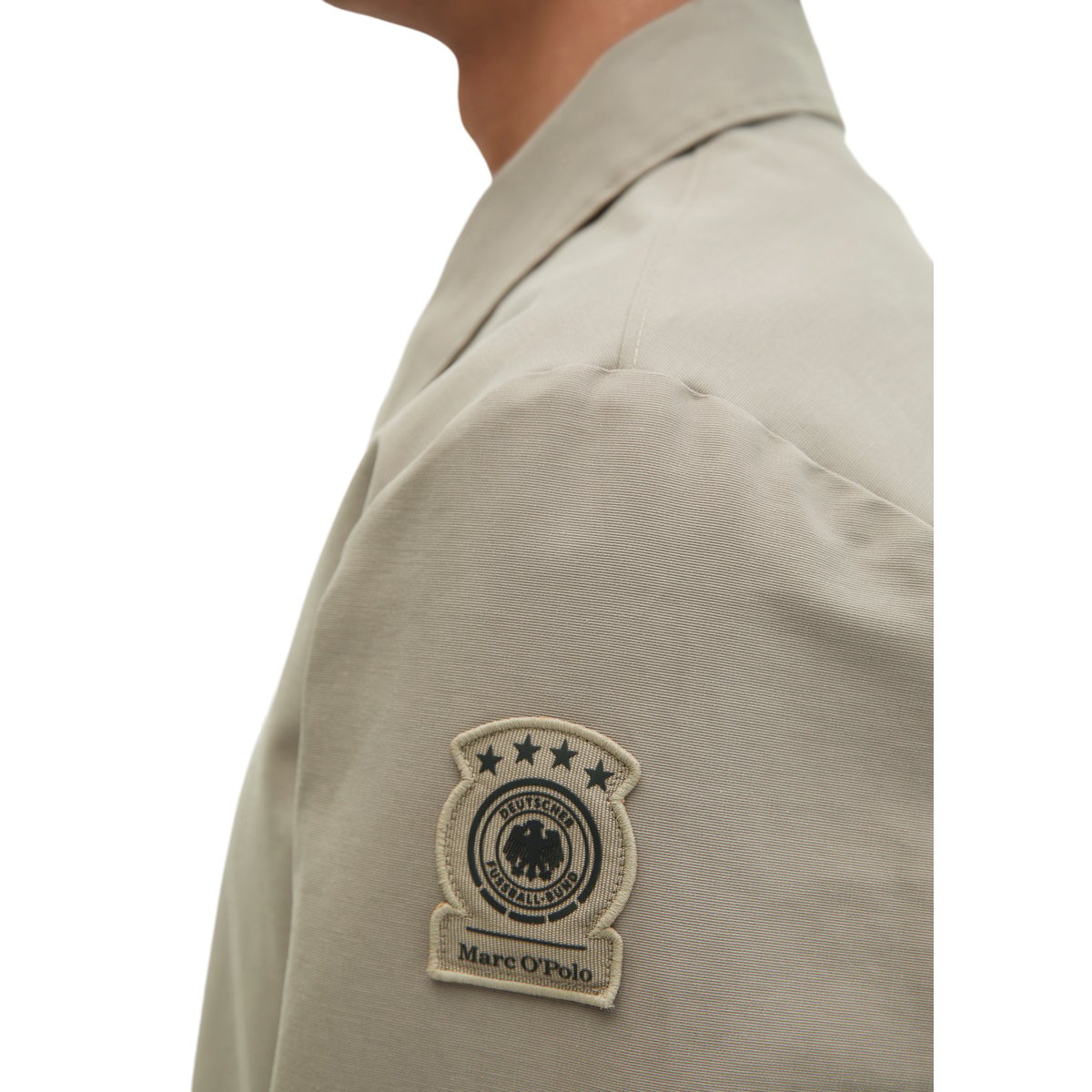 Veste zippée DFB Travel Collection en toile de coton bio hydrofuge beige, MARC O'POLO