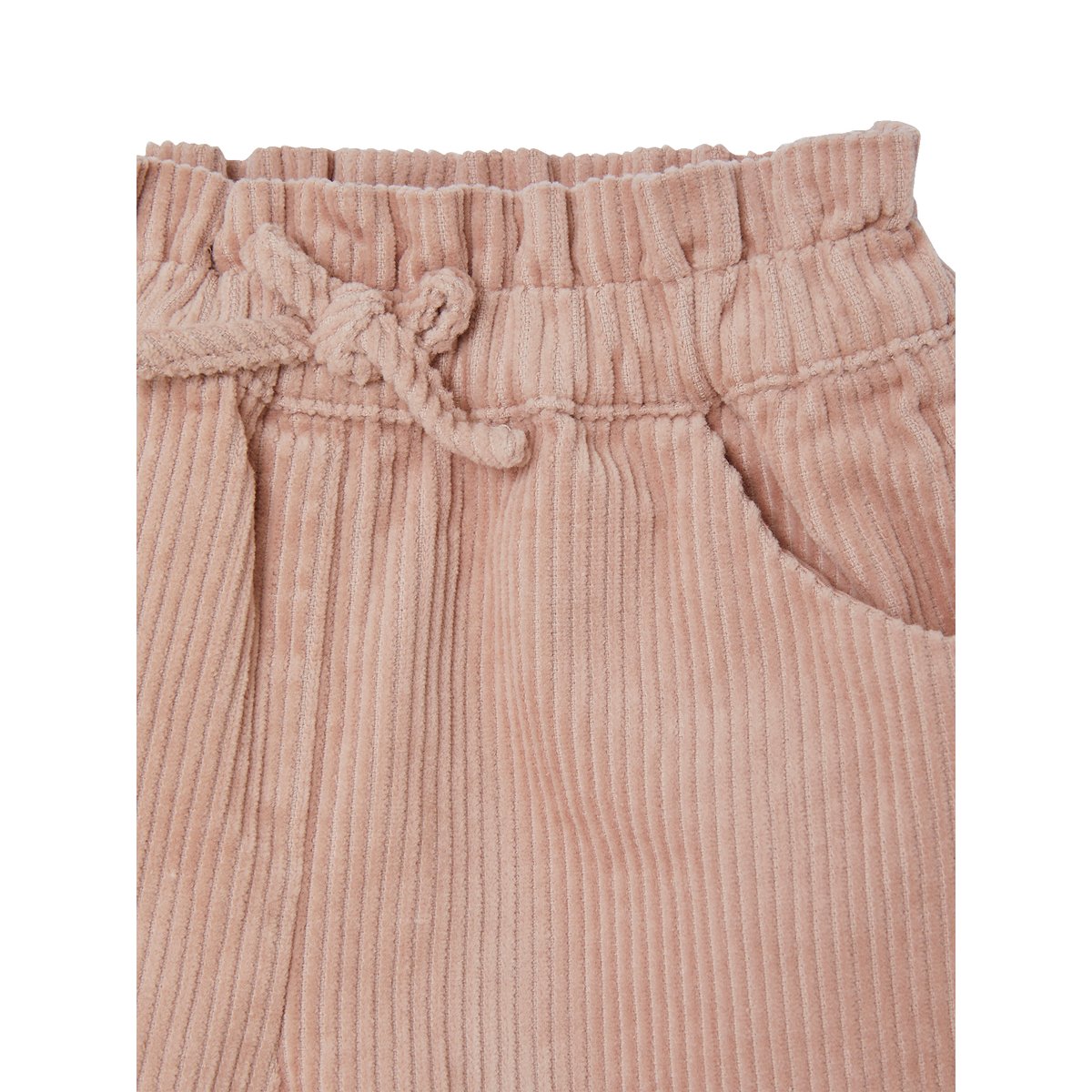 Short en velours côtelé bébé rose poudré, VERTBAUDET