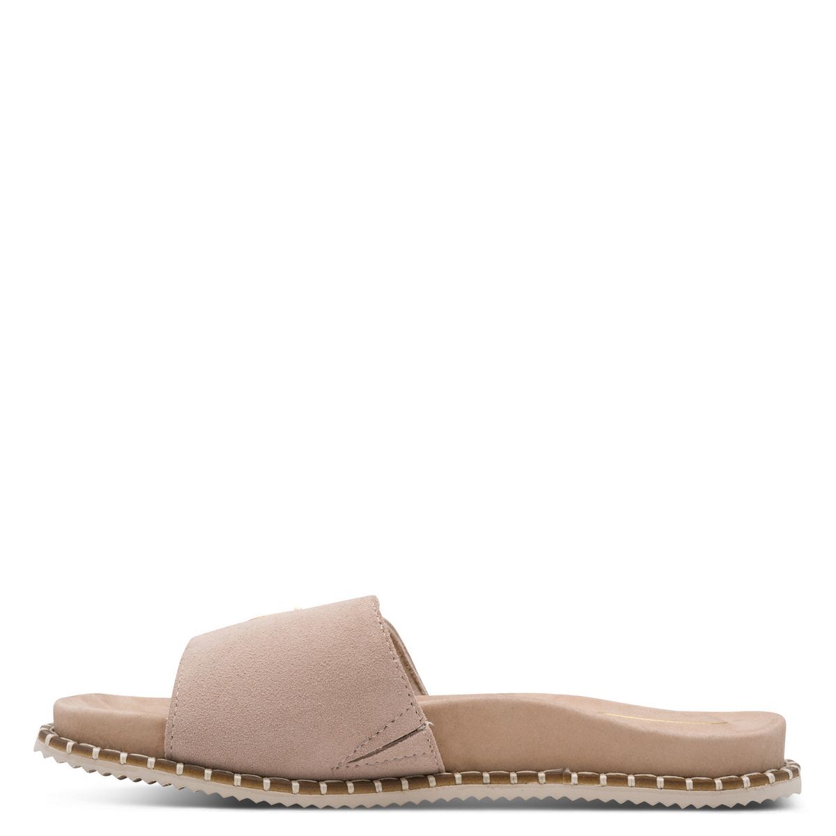 Mule en cuir beige beige combiné, TAMARIS
