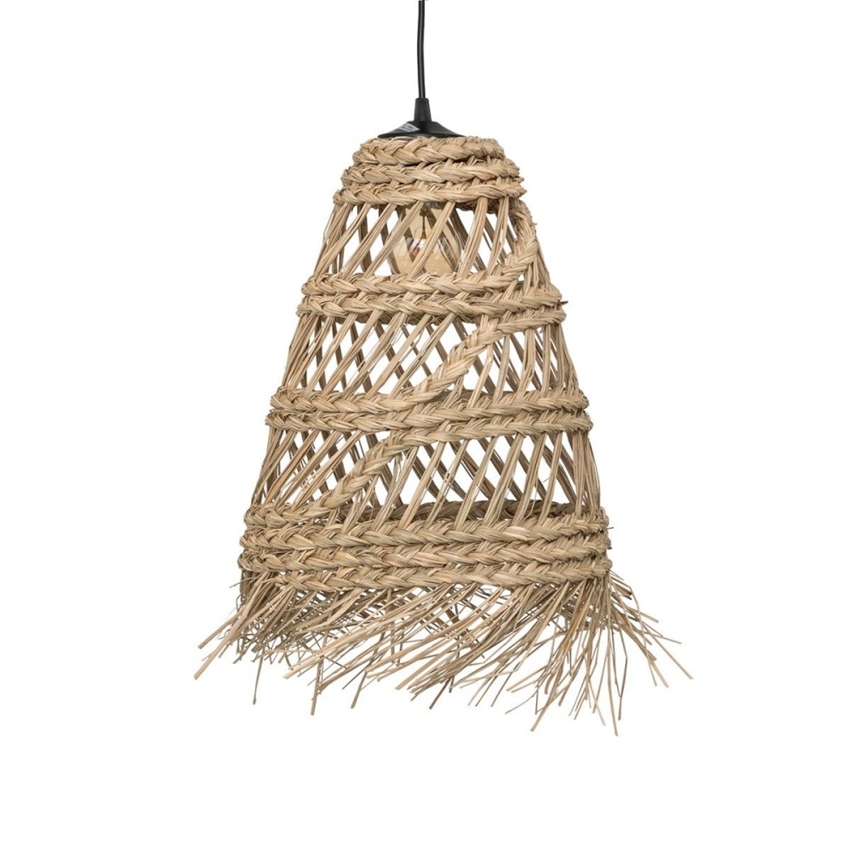 Suspension Roseau Lahys Naturel D28 beige, ATMOSPHERA