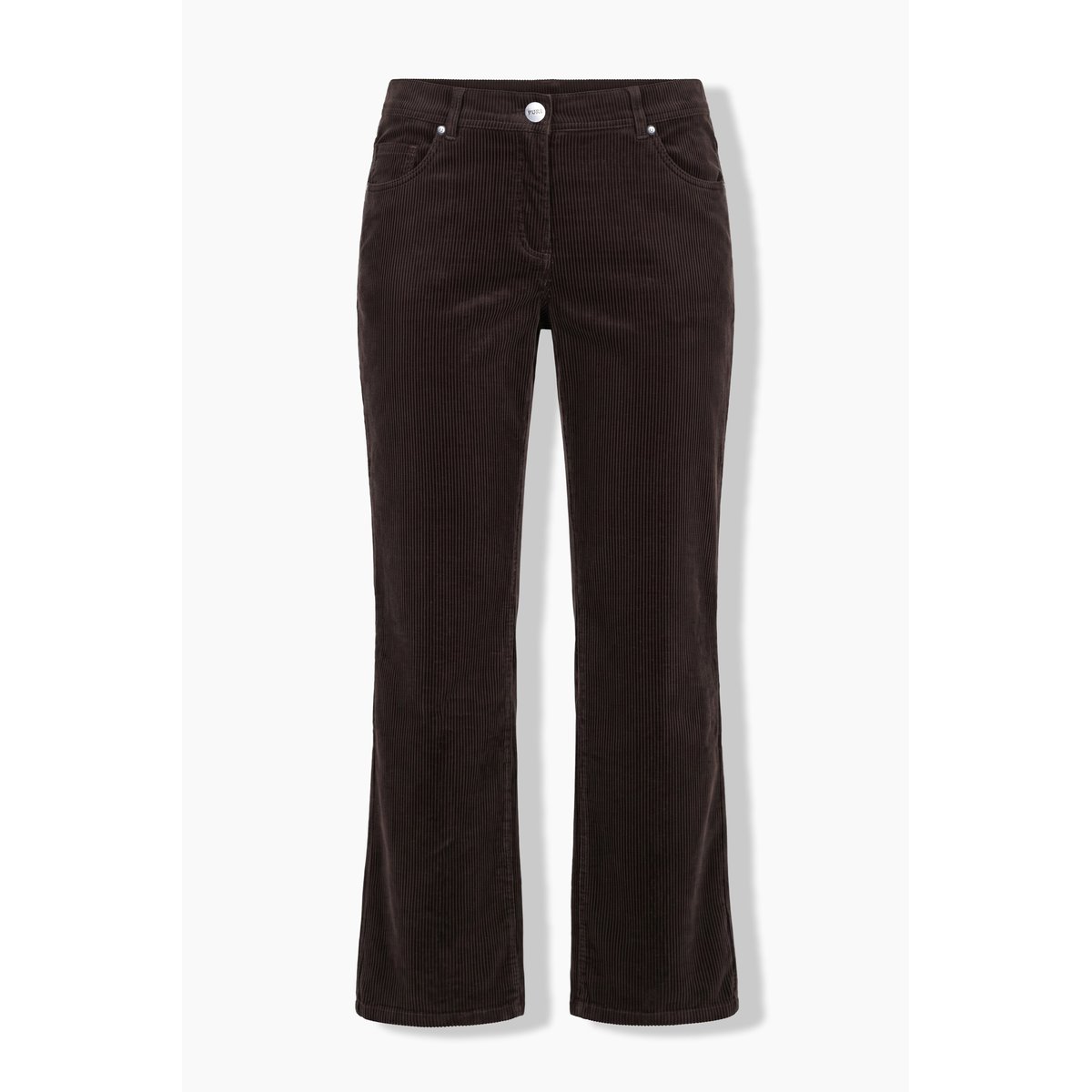 Pantalon en velours côtelé Marie noir marron, ULLA POPKEN