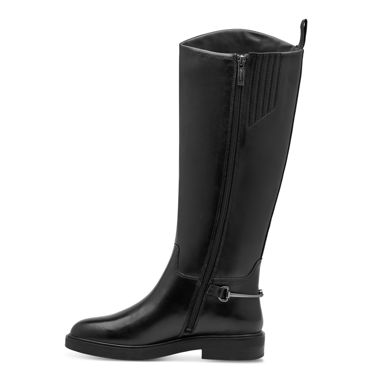 Bottes en cuir noir, TAMARIS