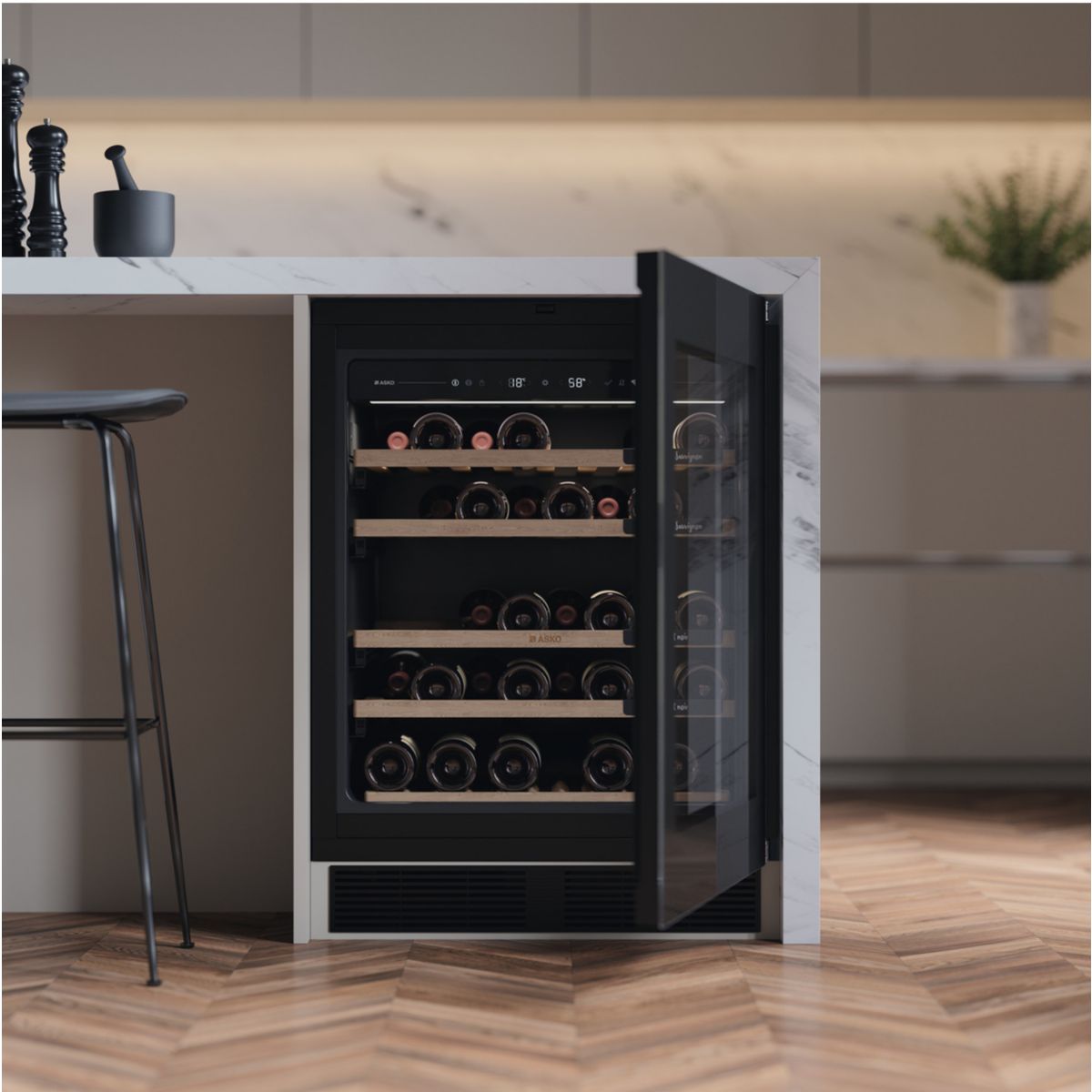 Cave à vin de service WCN15842G couleur unique, ASKO