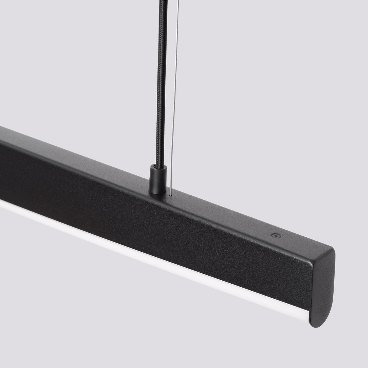 Suspension Acier Noir LED 1 Jorun noir, EDEN