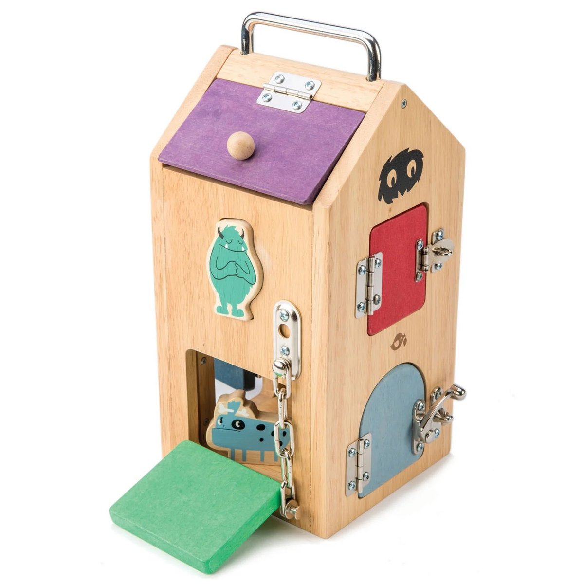 Boîte de verrouillage Monstres beige, TENDER LEAF TOYS