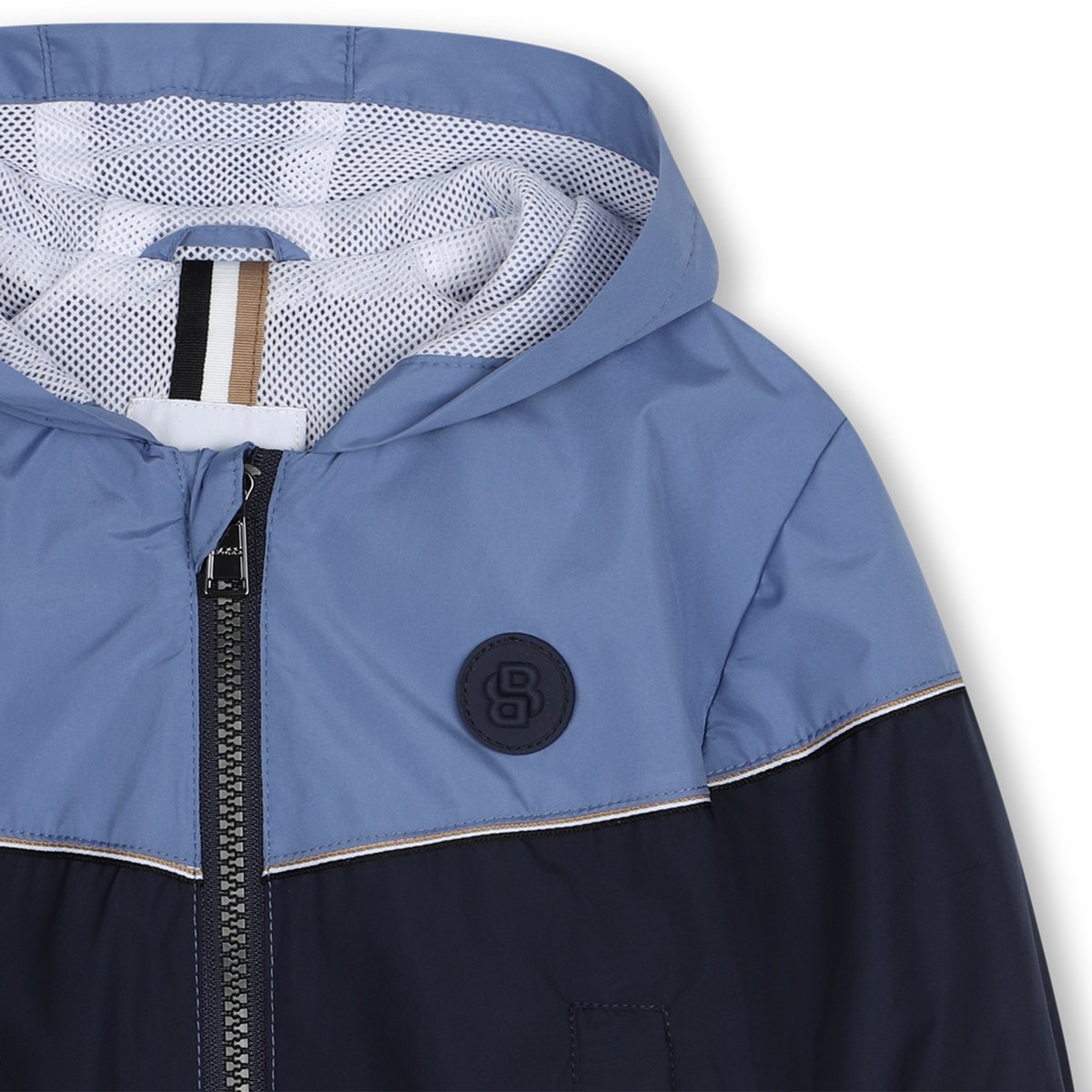 Coupe-vent à capuche bleu cargo, BOSS KIDSWEAR