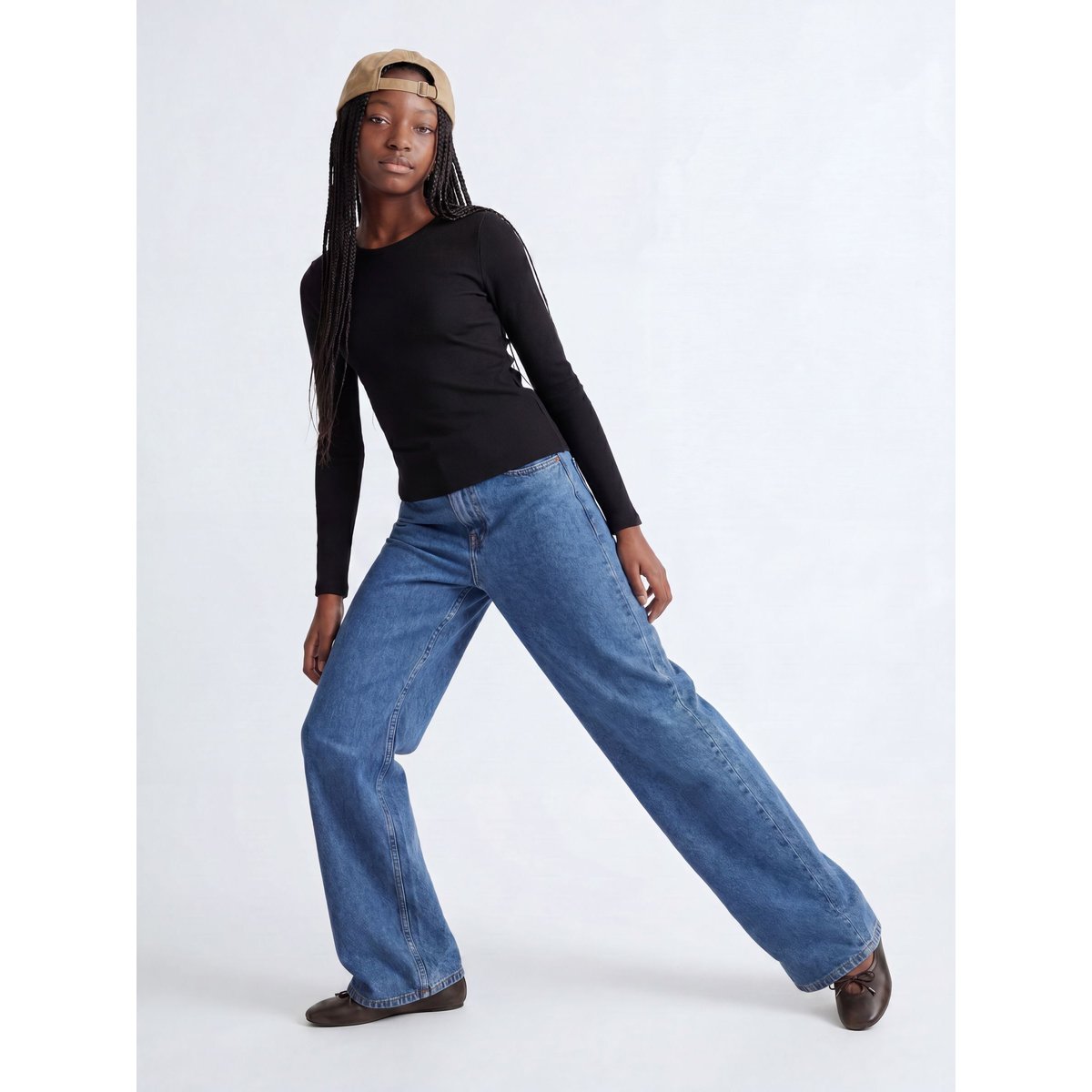 Jean À Coupe Large blue denim 1, JJXX