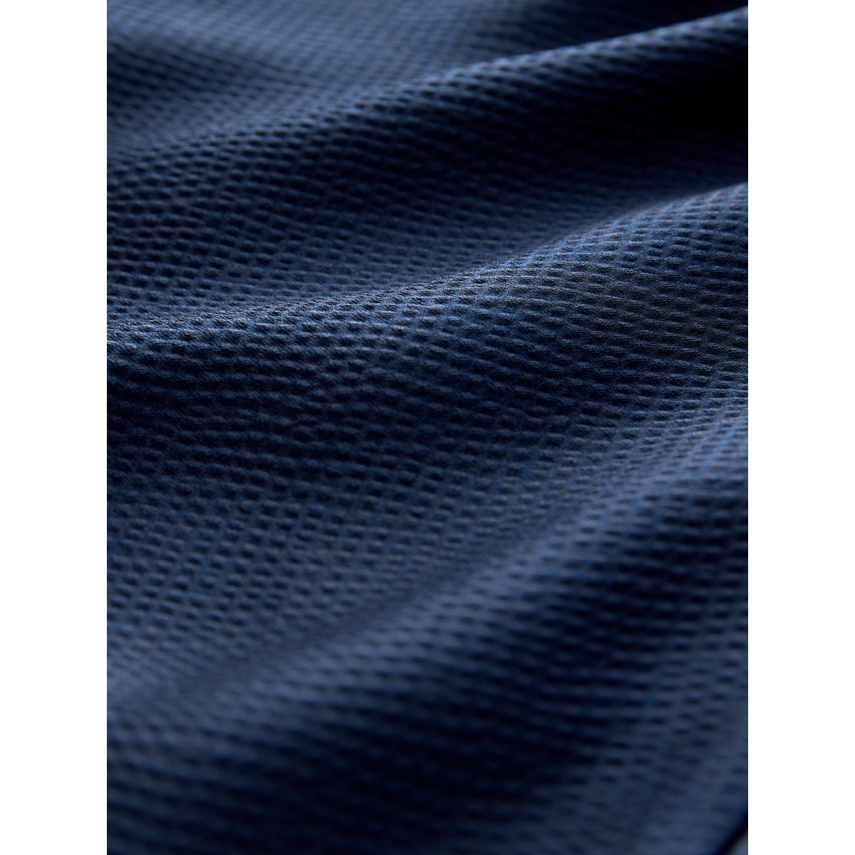 Robe longue en satin à manches longues bleu marine, NEXT