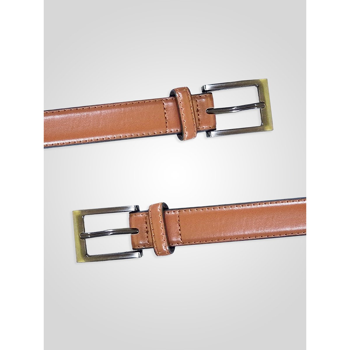 Ceinture à boucle carrée ANTHONY fauve, DUKE