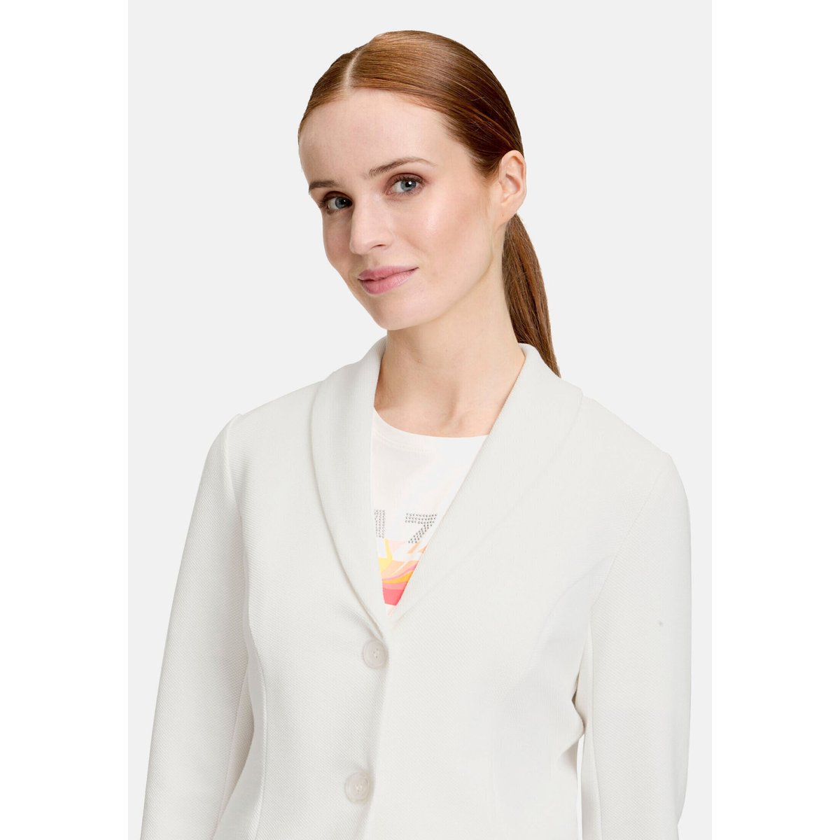 Blazer court à boutons blanc, BETTY BARCLAY