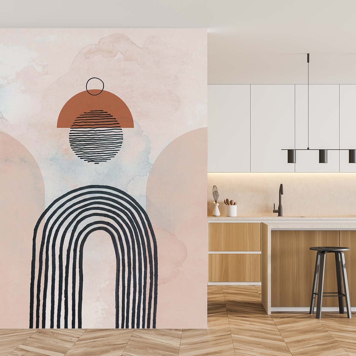 Papier peint arches et horizons intissé, HEXOA