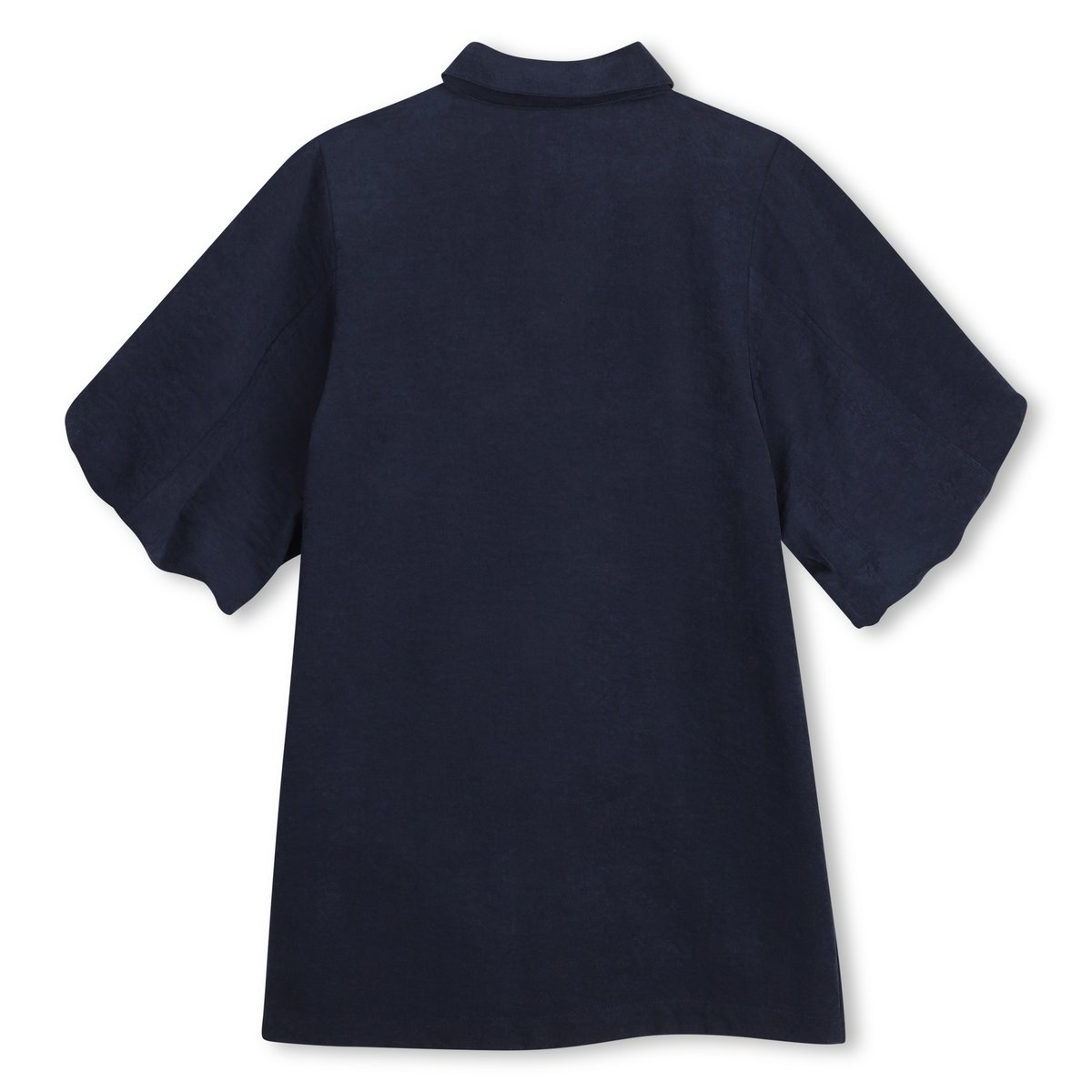 Robe en weavy satin bleu cargo, BOSS KIDSWEAR